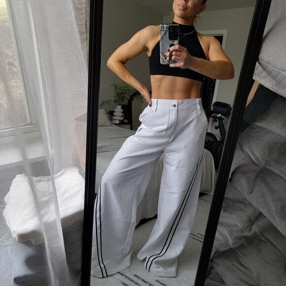 Nike Pants - NIKE X KOBE Women's Oversized Basketball White Track Pants